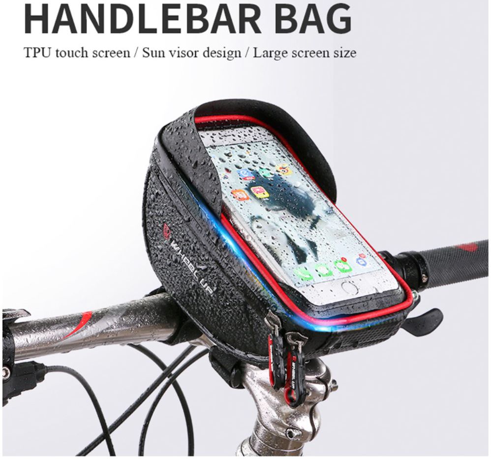 Universele Spatwaterdichte Telefoonhouder Fiets voor Smartphone Rood afbeelding 12