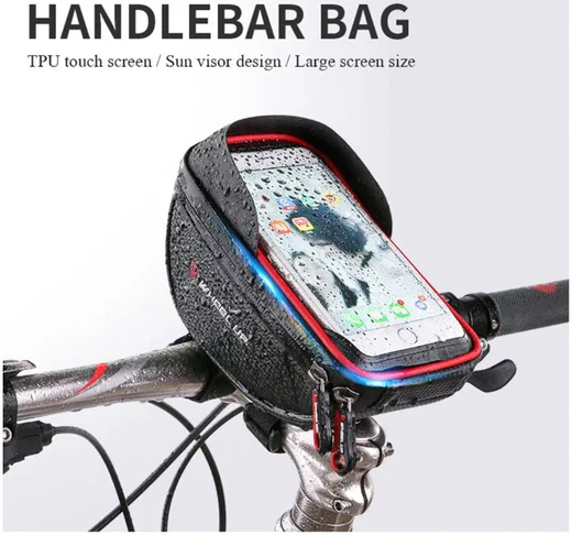 Universele Spatwaterdichte Telefoonhouder Fiets voor Smartphone Rood afbeelding 12