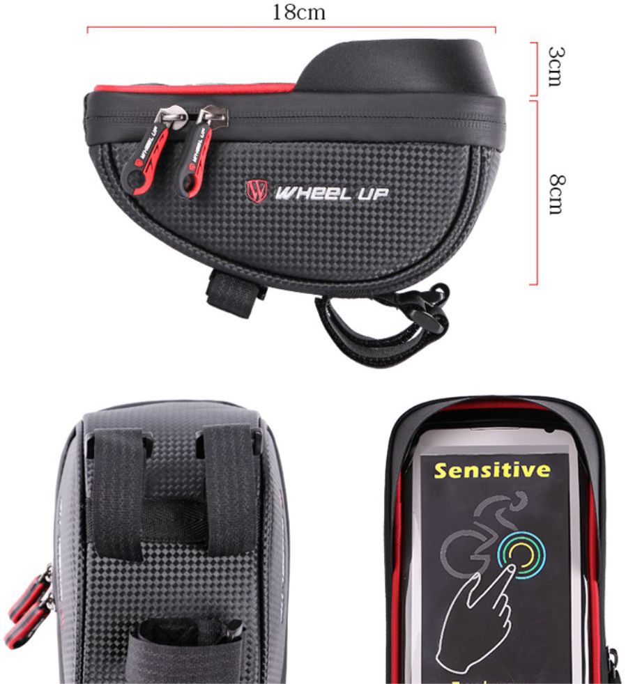 Universele Spatwaterdichte Telefoonhouder Fiets voor Smartphone Rood afbeelding 13