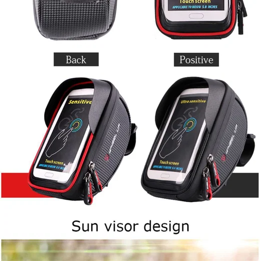 Universele Spatwaterdichte Telefoonhouder Fiets voor Smartphone Rood afbeelding 14