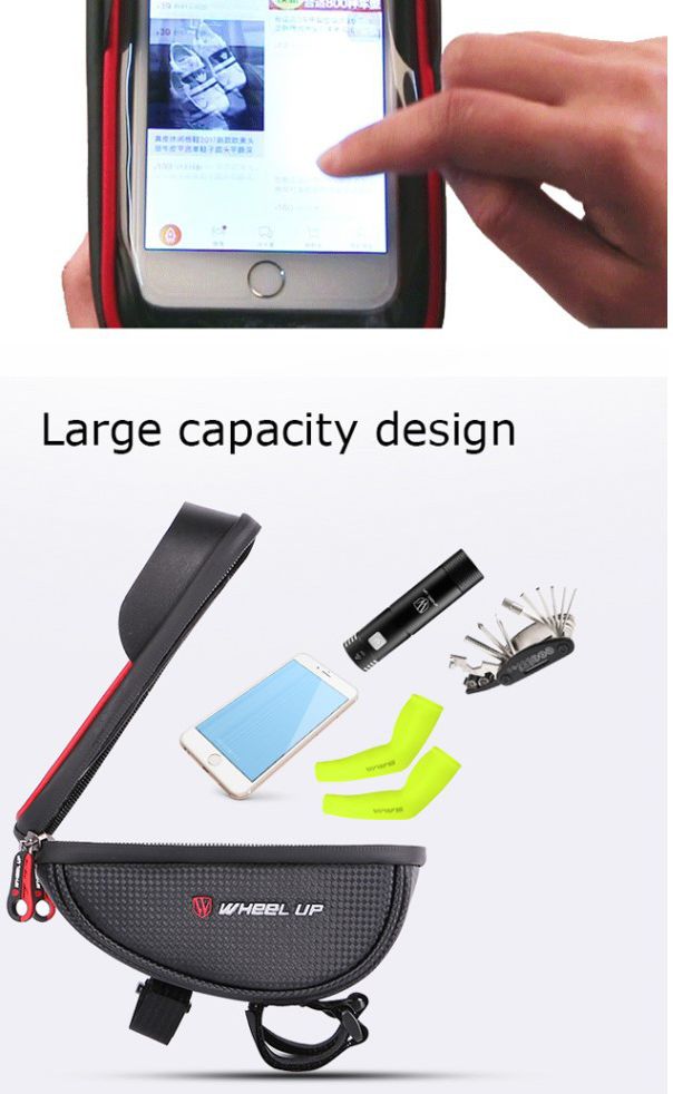Universele Spatwaterdichte Telefoonhouder Fiets voor Smartphone Rood afbeelding 16