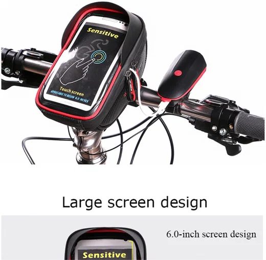 Universele Spatwaterdichte Telefoonhouder Fiets voor Smartphone Rood afbeelding 17