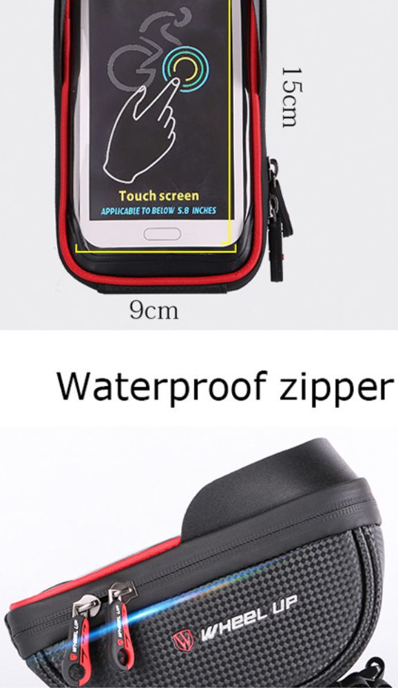 Universele Spatwaterdichte Telefoonhouder Fiets voor Smartphone Rood afbeelding 18