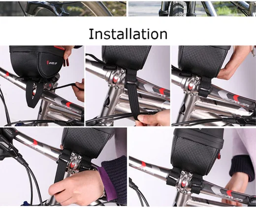 Universele Spatwaterdichte Telefoonhouder Fiets voor Smartphone Rood afbeelding 23