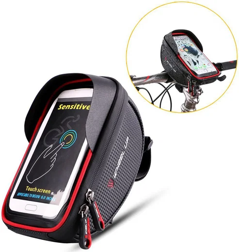 Universele Spatwaterdichte Telefoonhouder Fiets voor Smartphone Rood afbeelding 3