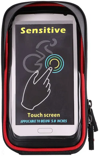 Universele Spatwaterdichte Telefoonhouder Fiets voor Smartphone Rood afbeelding 4