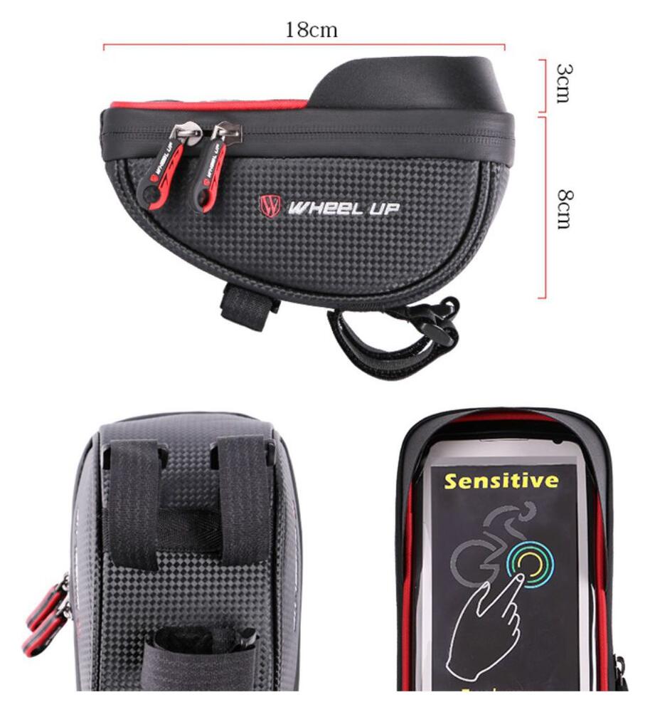 Universele Spatwaterdichte Telefoonhouder Fiets voor Smartphone Zwart afbeelding 3