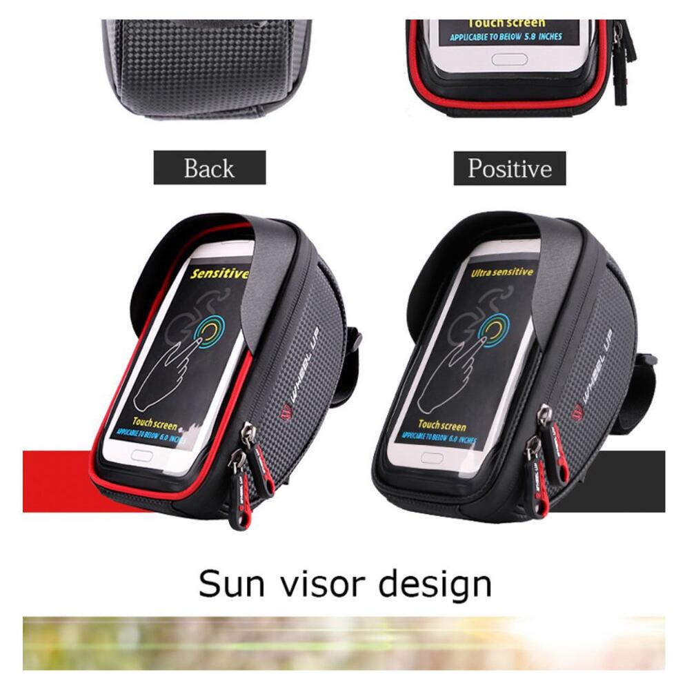 Universele Spatwaterdichte Telefoonhouder Fiets voor Smartphone Zwart afbeelding 4