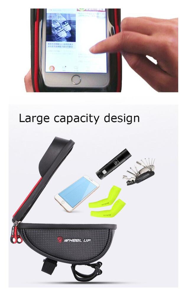 Universele Spatwaterdichte Telefoonhouder Fiets voor Smartphone Zwart afbeelding 6