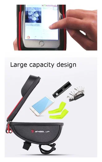 Universele Spatwaterdichte Telefoonhouder Fiets voor Smartphone Zwart afbeelding 6