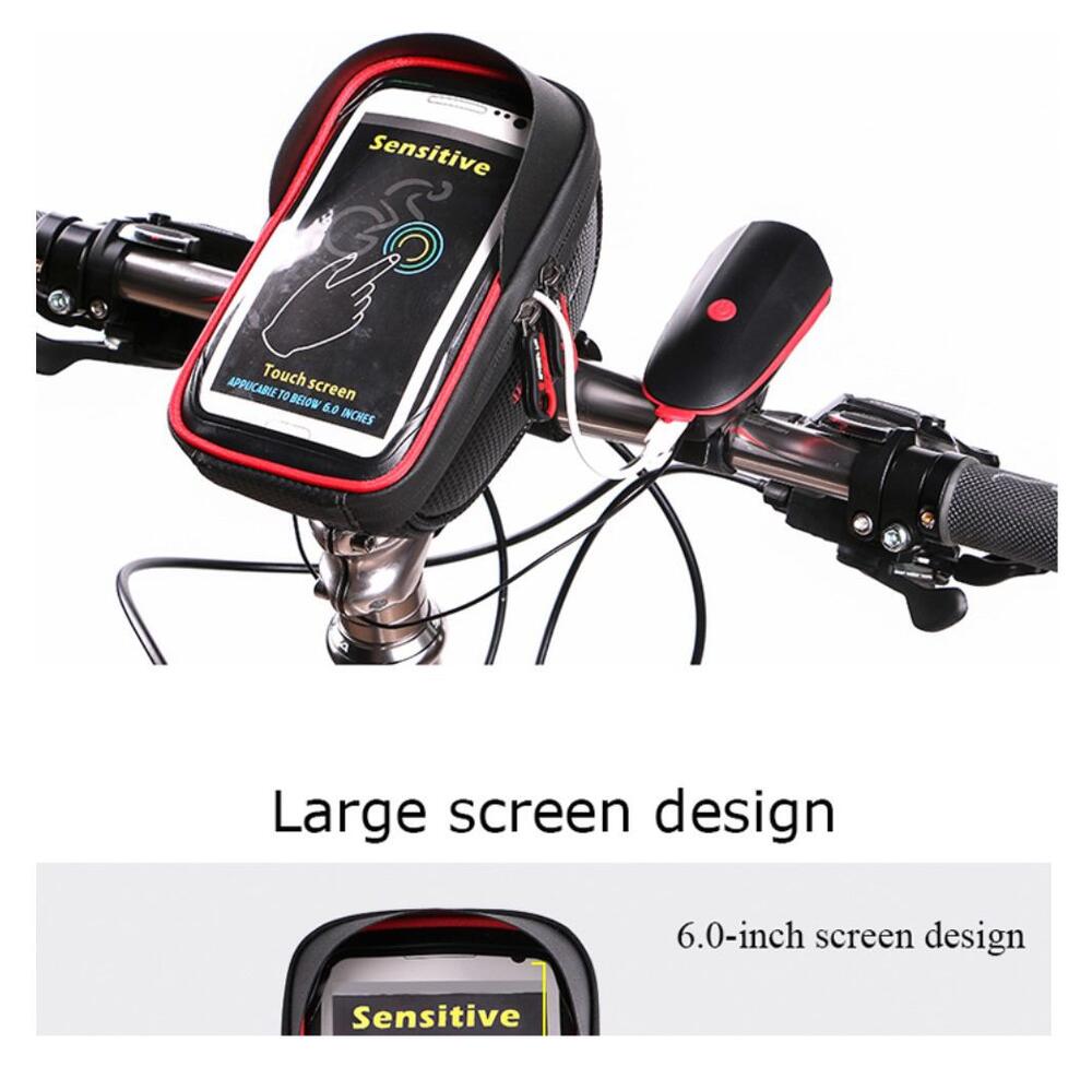 Universele Spatwaterdichte Telefoonhouder Fiets voor Smartphone Zwart afbeelding 7