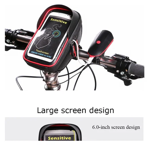 Universele Spatwaterdichte Telefoonhouder Fiets voor Smartphone Zwart afbeelding 7