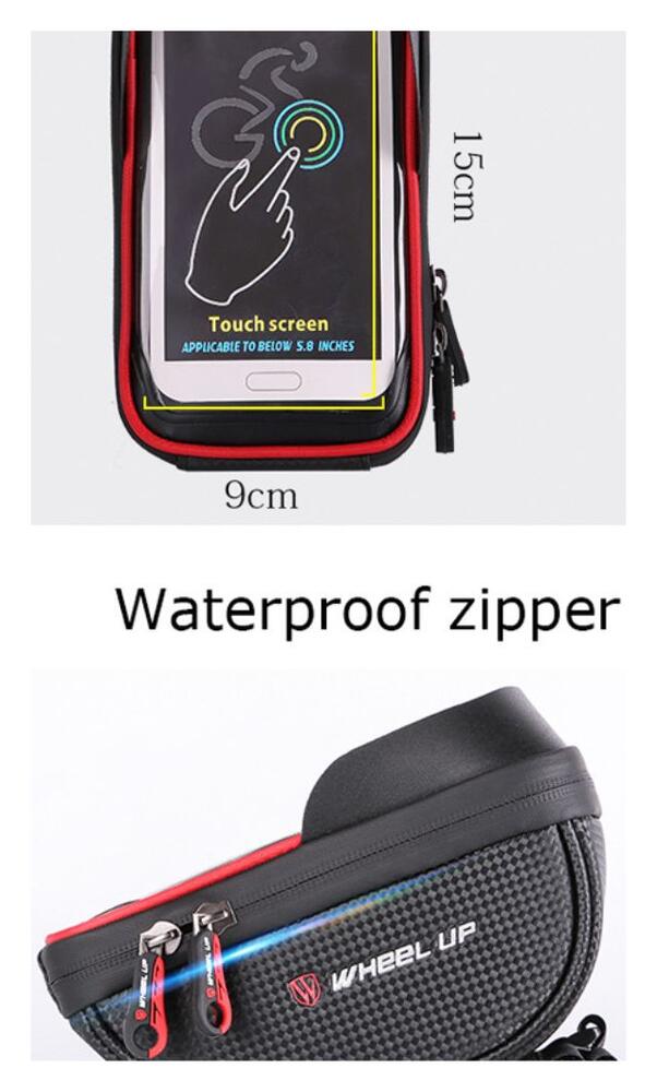 Universele Spatwaterdichte Telefoonhouder Fiets voor Smartphone Zwart afbeelding 8