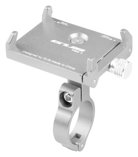 GUB Pro 1 Universele Fiets Telefoonhouder Voor Smartphone Zilver afbeelding 1