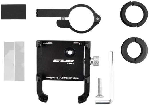 GUB Pro 2 Universele Verstelbare Telefoonhouder voor Fietsen Zilver afbeelding 9