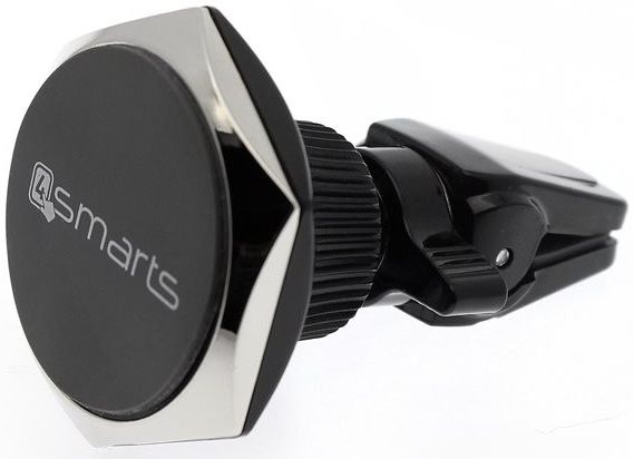 4Smarts Clampmag Chrome Auto Ventilatie Telefoonhouder Zwart afbeelding 3