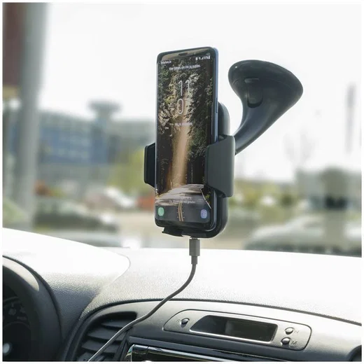 4Smarts VoltBeam Grip Authouder Telefoon met Draadloos Opladen Zwart afbeelding 7