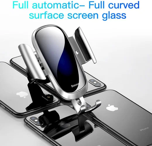 Baseus Future Gravity Verstelbare Ventilatie Telefoonhouder Zilver afbeelding 3