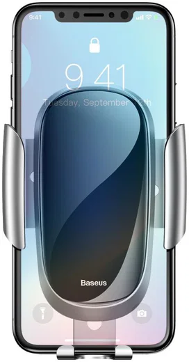 Baseus Future Gravity Verstelbare Ventilatie Telefoonhouder Zilver afbeelding 7