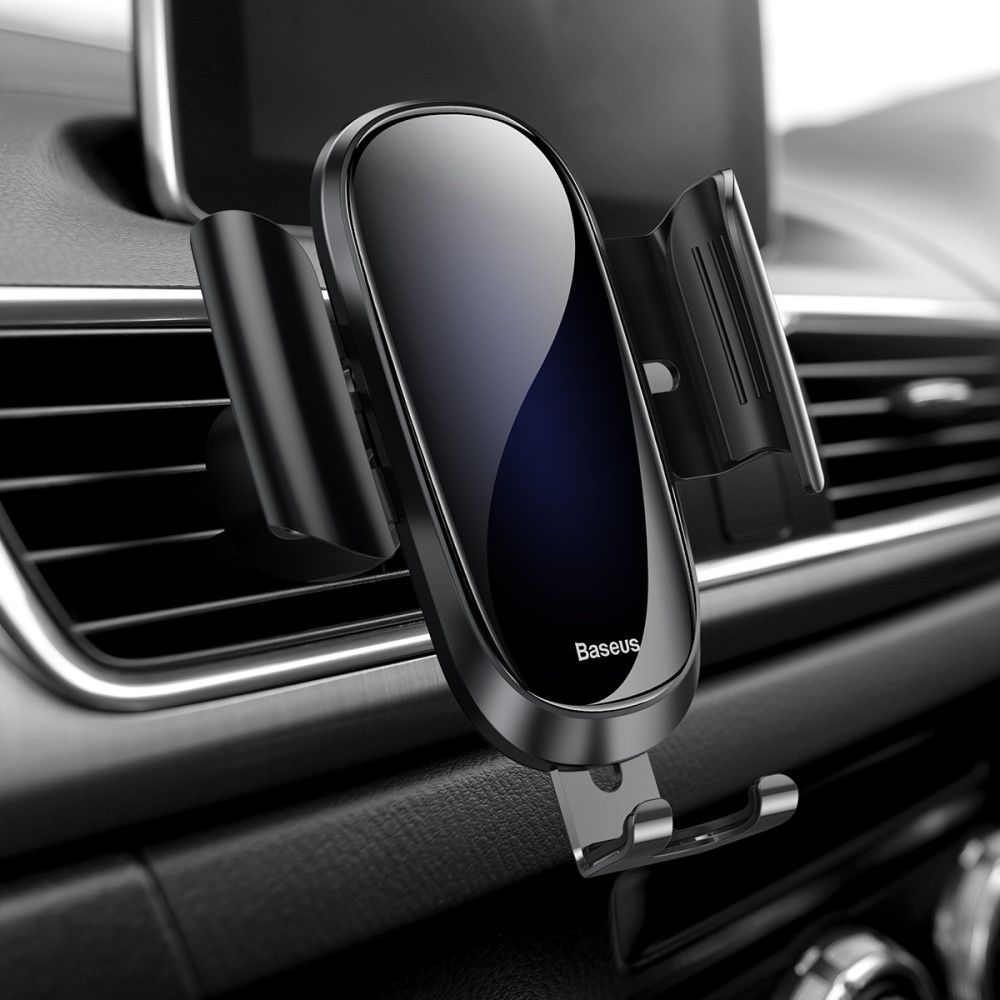 Baseus Future Gravity Verstelbare Ventilatie Telefoonhouder Zwart afbeelding 2