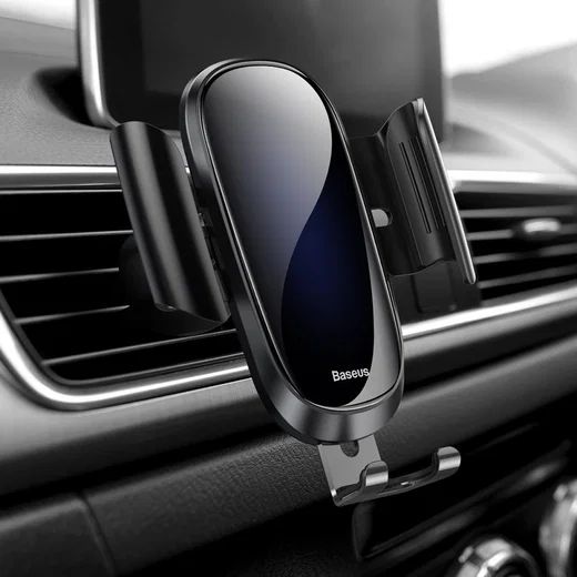Baseus Future Gravity Verstelbare Ventilatie Telefoonhouder Zwart afbeelding 2