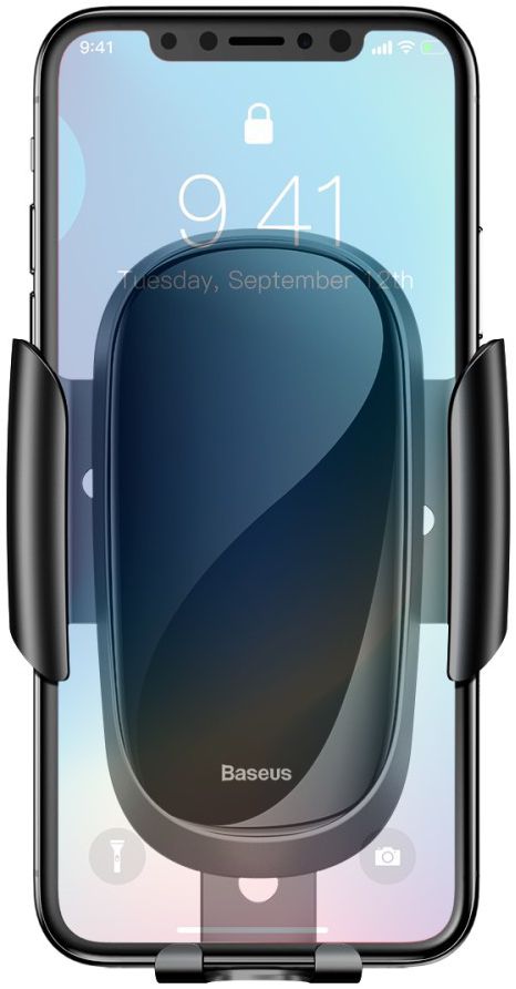 Baseus Future Gravity Verstelbare Ventilatie Telefoonhouder Zwart afbeelding 7