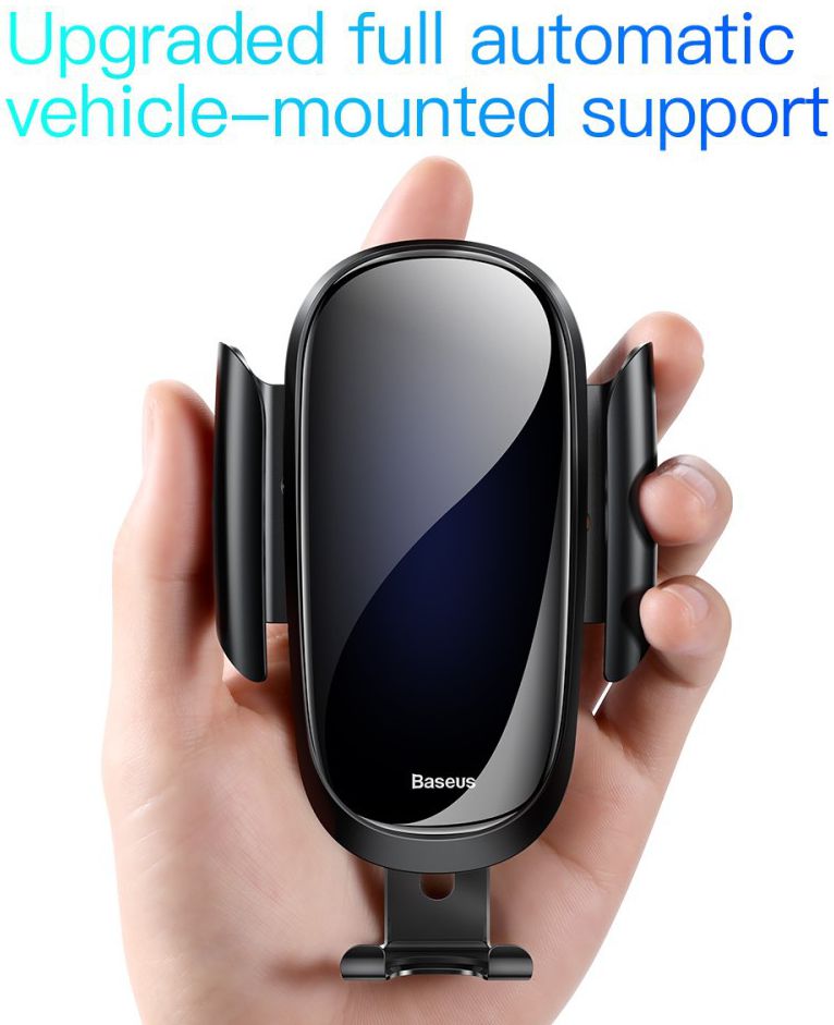 Baseus Future Gravity Verstelbare Ventilatie Telefoonhouder Zwart afbeelding 8