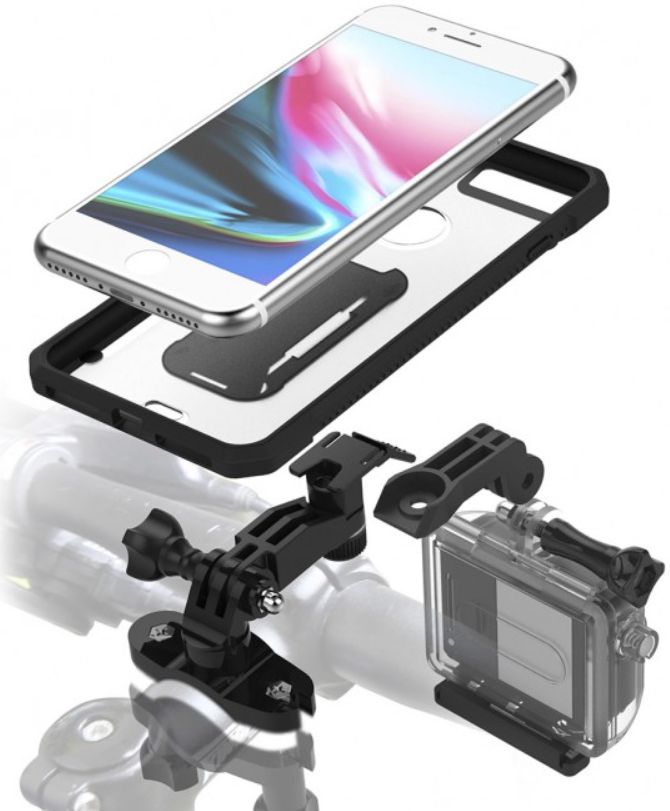 Armor X X20 Universele Verstelbare Telefoonhouder voor Fiets Zwart afbeelding 3