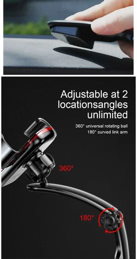 Baseus Metal Age Gravity Smartphonehouder Dashboard Auto Grijs afbeelding 22