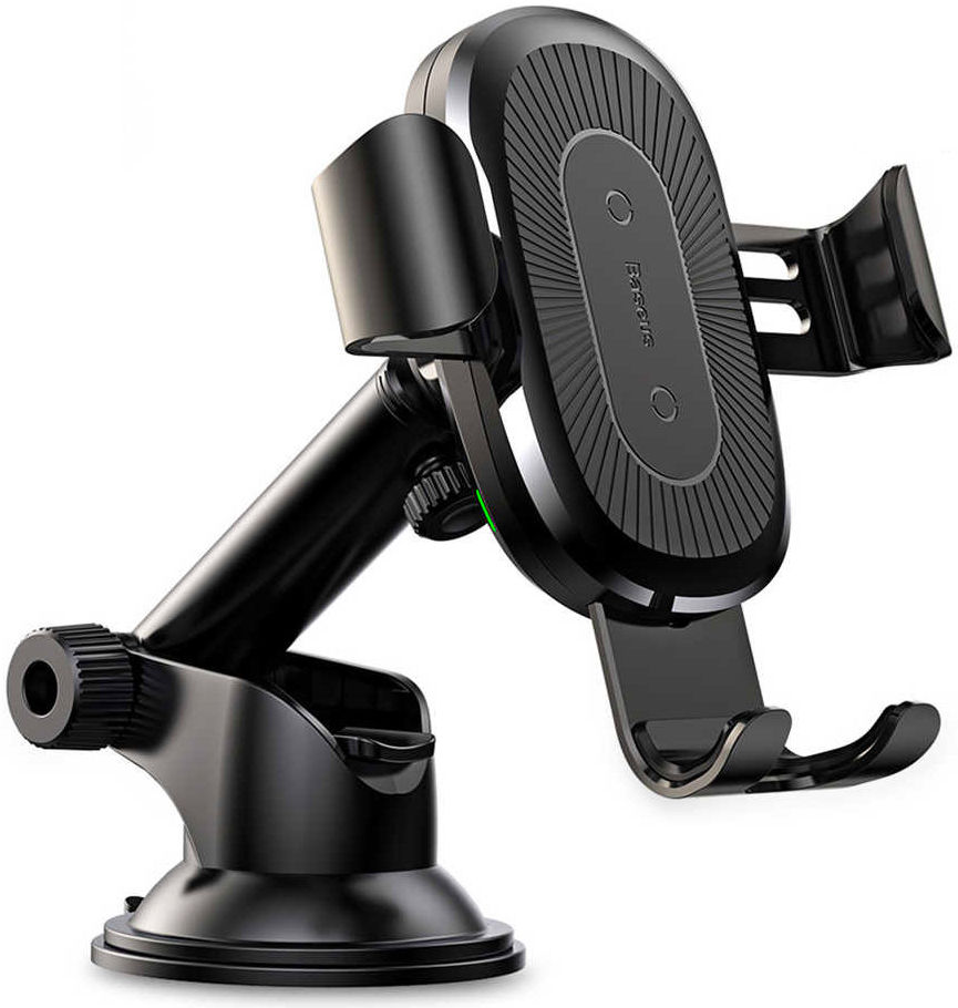 Baseus Gravity Telefoonhouder met Zuignap Draadloos Opladen Zwart afbeelding 5