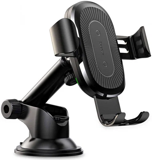 Baseus Gravity Telefoonhouder met Zuignap Draadloos Opladen Zwart afbeelding 5