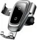 Baseus Metal Gravity Ventilatie Telefoonhouder Draadloos Laden Zilver afbeelding 2