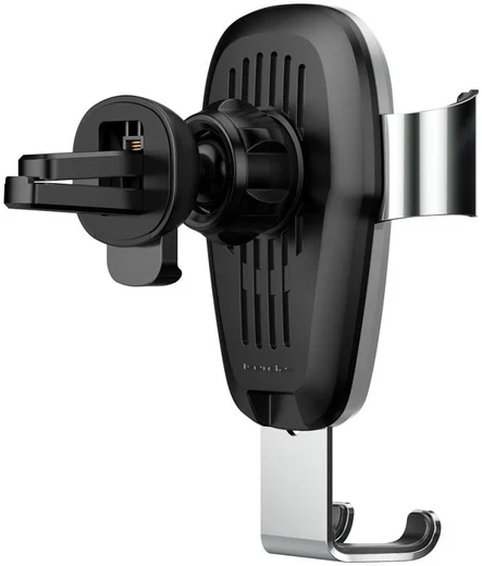 Baseus Metal Gravity Ventilatie Telefoonhouder Draadloos Laden Zilver afbeelding 6