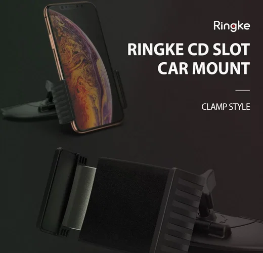 Ringke CD-Speler Houder Clamp Zwart afbeelding 3