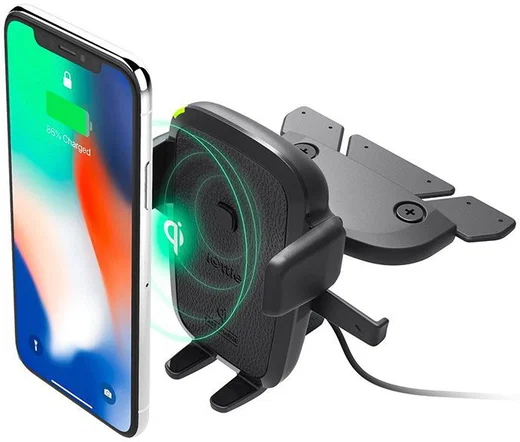 iOttie Easy One Touch 4 Draadloos Laden Fast Charge CD-Speler houder afbeelding 1