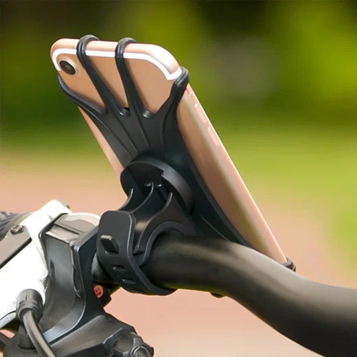 Universele Siliconen Band Telefoonhouder voor Fietsen Zwart afbeelding 5