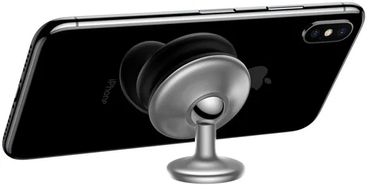 Baseus Star Ring Magnetische Auto Dashboard Telefoonhouder Zilver afbeelding 2