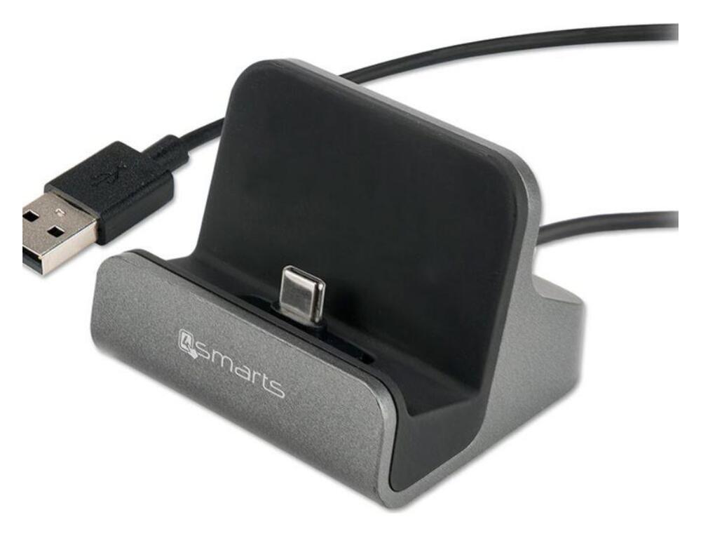 4smarts VoltDock USB-C Houder met Oplader Grijs afbeelding 3