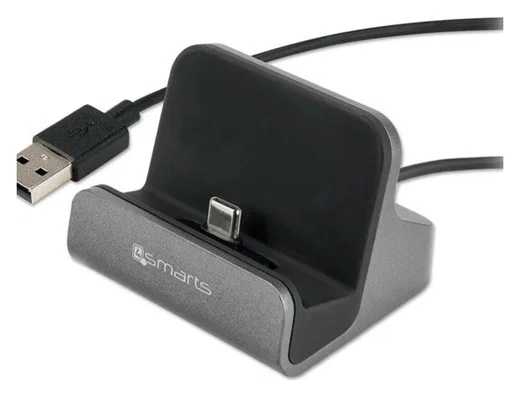 4smarts VoltDock USB-C Houder met Oplader Grijs afbeelding 3