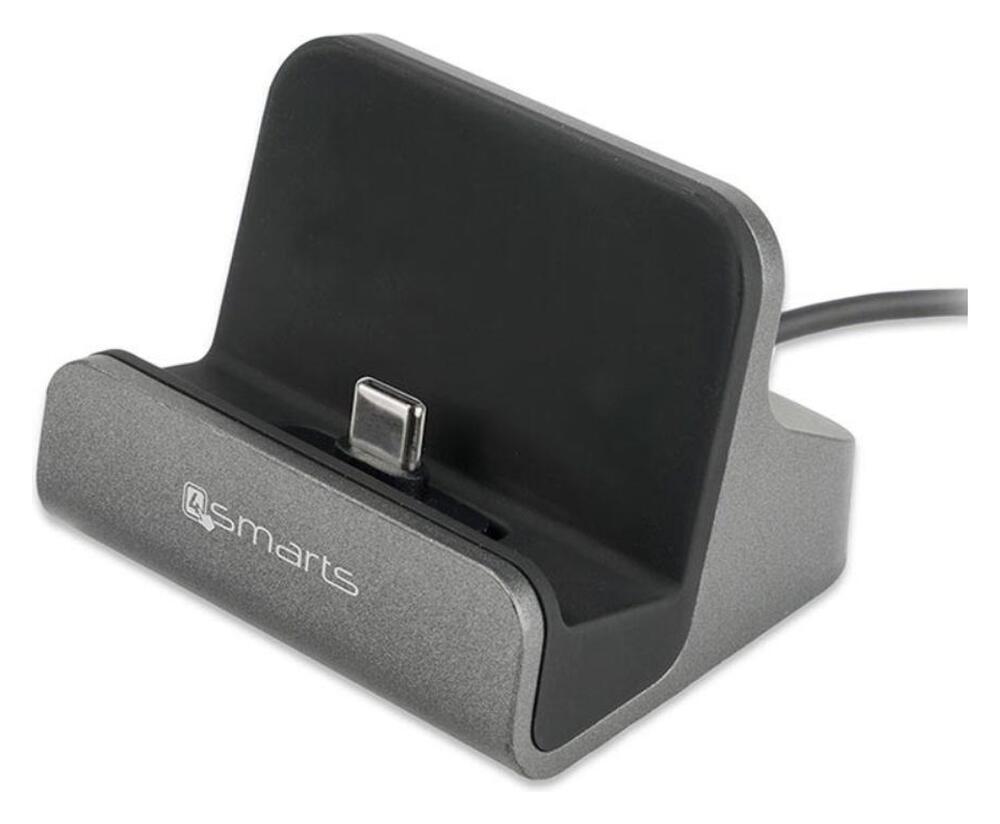 4smarts VoltDock USB-C Houder met Oplader Grijs afbeelding 5