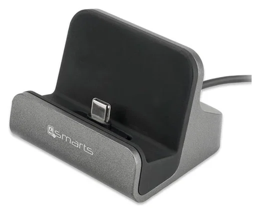4smarts VoltDock USB-C Houder met Oplader Grijs afbeelding 5