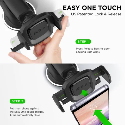 iOttie Easy One Touch Mini Dashboard Auto Houder Zwart afbeelding 3