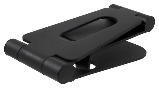 Universele Verstelbare Aluminium Houder Smartphone en Tablet Zwart afbeelding 4