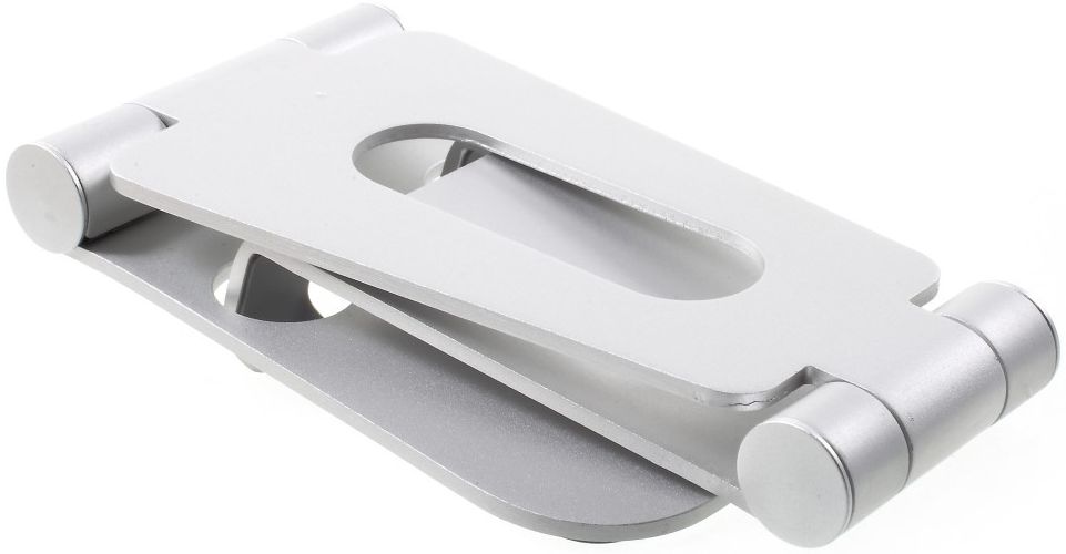 Universele Verstelbare Aluminium Houder Smartphone en Tablet Zilver afbeelding 5