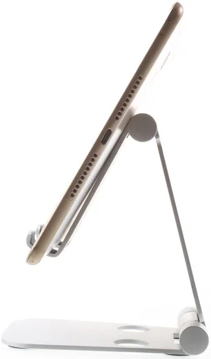 Universele Verstelbare Aluminium Houder Smartphone en Tablet Zilver afbeelding 6