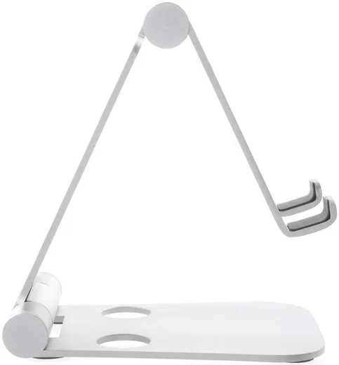 Universele Verstelbare Aluminium Houder Smartphone en Tablet Zilver afbeelding 3
