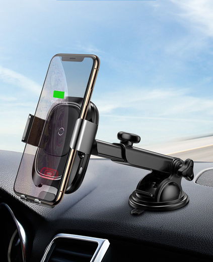 Baseus Automatisch Klemmende Auto Houder Met QI Draadloos Opladen afbeelding 1