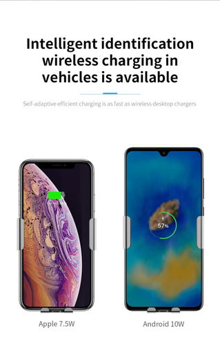 Baseus Automatisch Klemmende Auto Houder Met QI Draadloos Opladen afbeelding 17