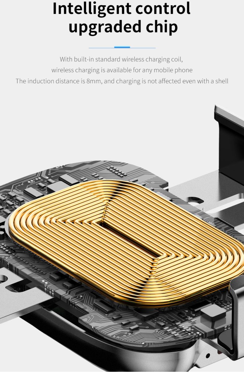 Baseus Automatisch Klemmende Auto Houder Met QI Draadloos Opladen afbeelding 18