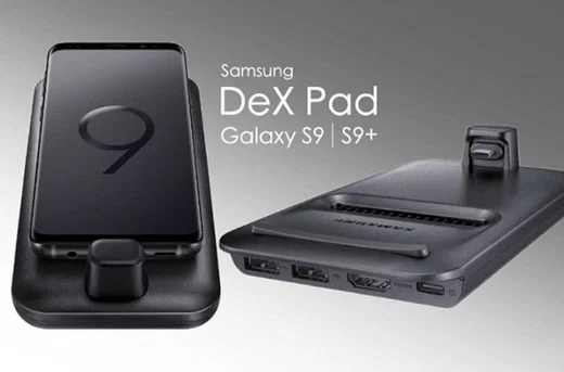 Originele Samsung DeX Pad Telefoonhouder met Oplader Zwart afbeelding 1